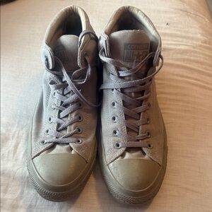 Converse Men's Gray High-Top Sneakers